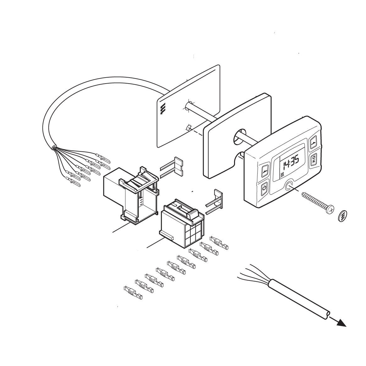 Eberspächer Vorwahluhr EasyStart T TP6 Komplettset 221000328800