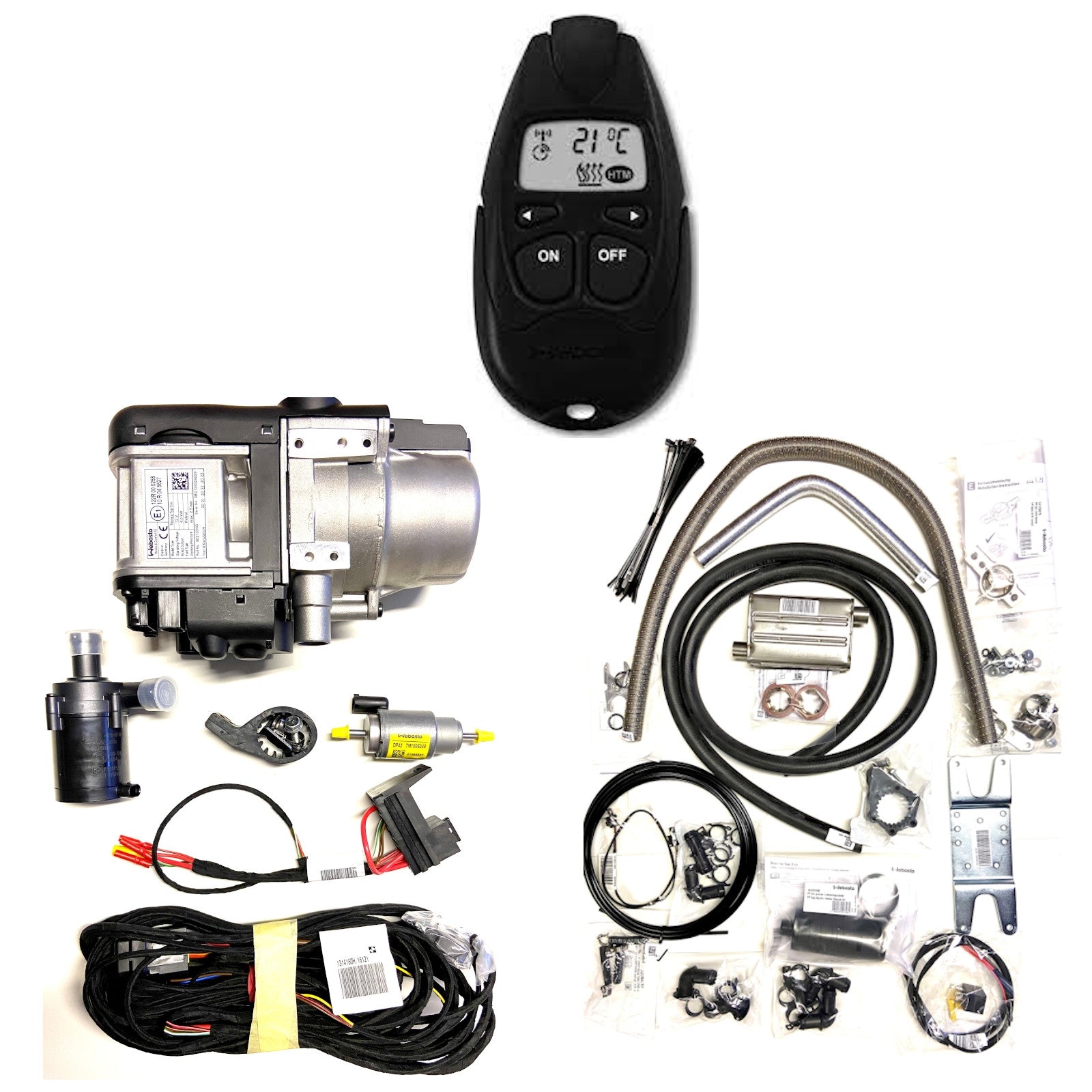 Webasto auxiliary heater Thermo Top EVO 5 Diesel + standard installation kit + remote control T100